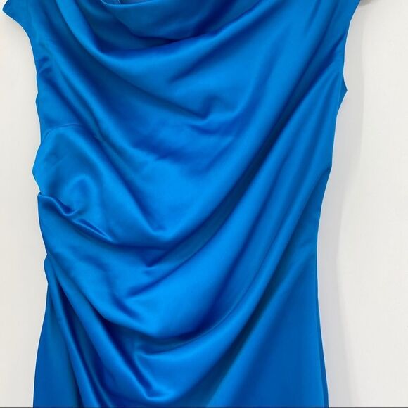 🐇 Metisu Dress Drape Electric Blue Size Medium - Picture 4 of 12